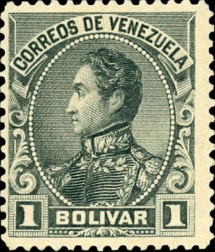 Venezuela 1 Bolivar black