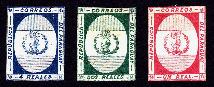 The 1864 Stern essays showing the Paraguay coat of arms
