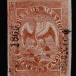 1866 Tres Centavos Eagle