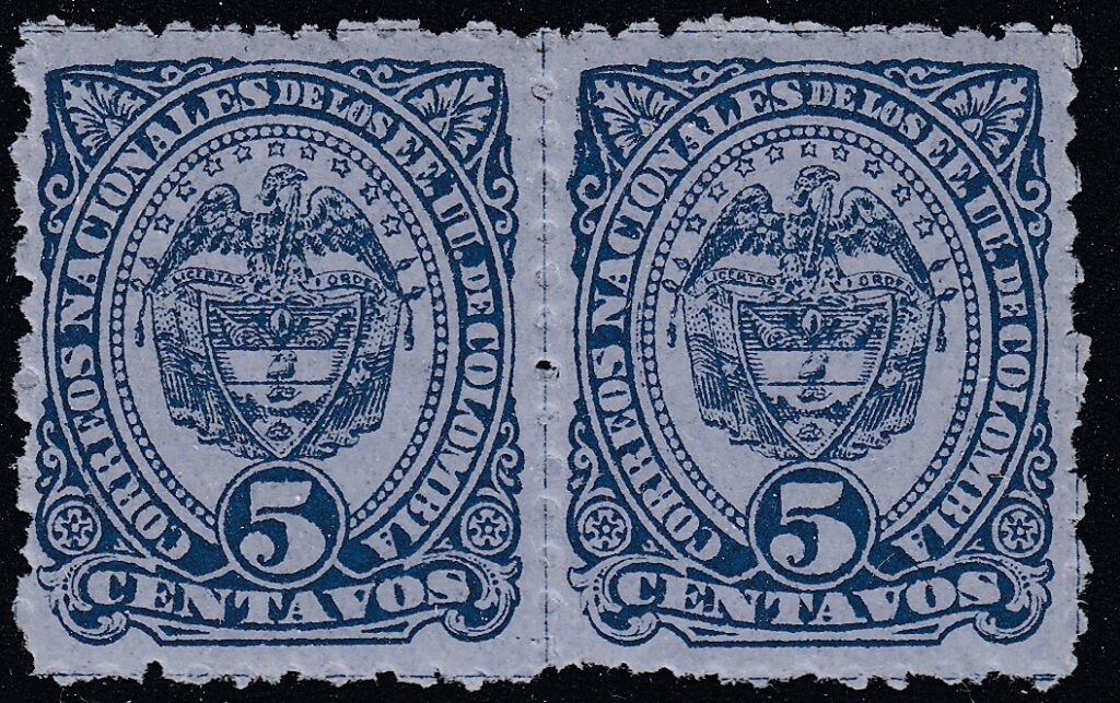 Colombia 1883 5c Blue Scott 118