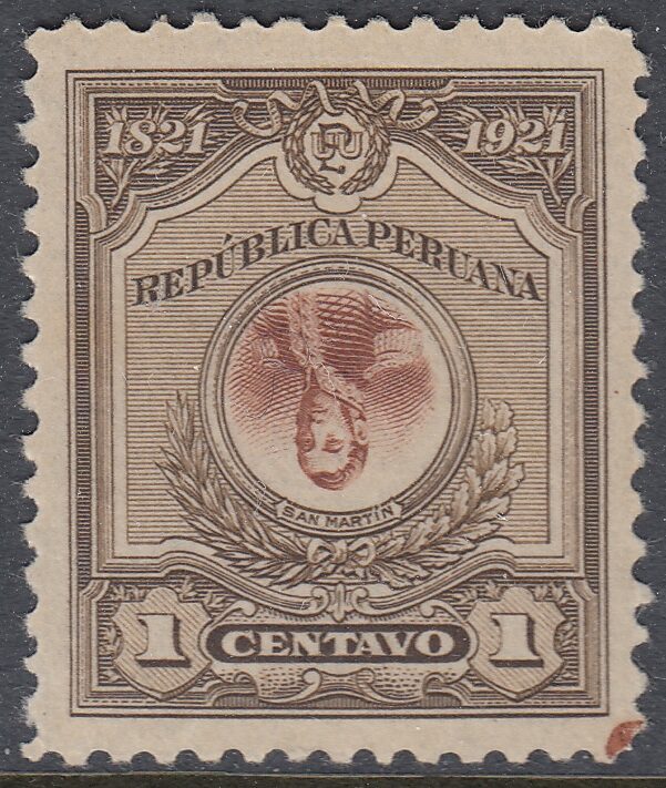 Peru 1921 1c Inverted Scott 222a