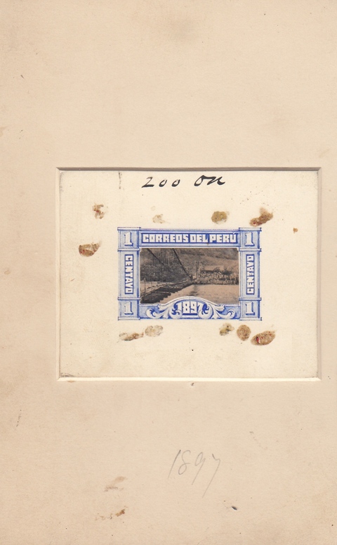 Peru 1897 Lima Post Office Stamp Issue