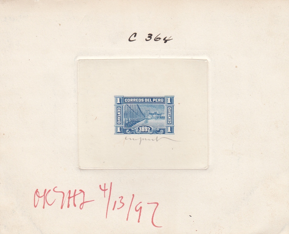 Peru 1897 Lima Post Office Stamp Issue