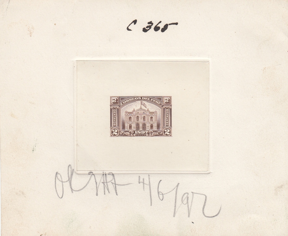 Peru 1897 Lima Post Office Stamp Issue